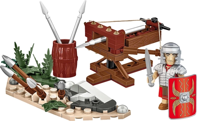 Funkčná rímska balista so streľbou