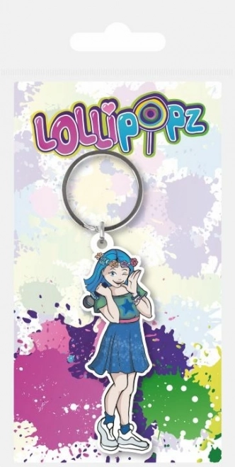 Gumená kľúčenka LOLLIPOPZ modrá