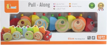 Drevená ťahacia húsenica