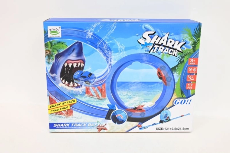Závodná dráha so žralokom a slučkou Shark Track Battle