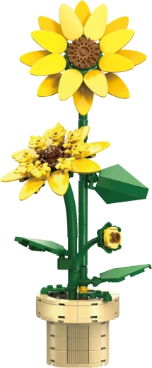 Realistická kvetina z kociek