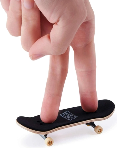 Autentický fingerboard s gripom a kovovými truckmi