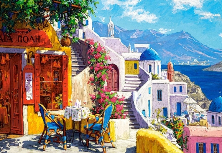 Castorland puzzle Popoludnie pri Egejskom mori 1000 dielikov