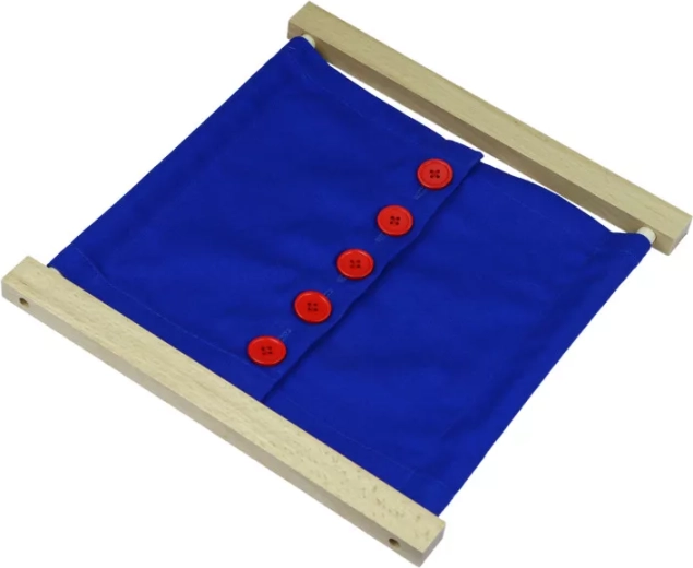 Montessori zapínací rám s veľkými gombíkmi