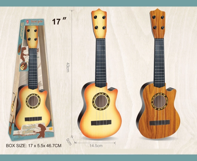 Detská plastová gitara so 4 strunami