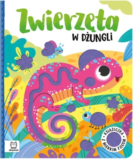 Zvieratká v džungli – mäkká zmyslová knižka z filcu