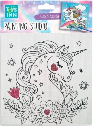 maliarska sada canvas jednorožec kvety