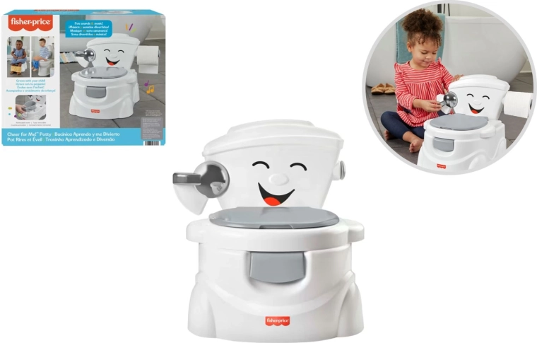 Fisher-Price interaktívny detský nočník v tvare toalety so zvukmi