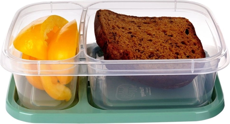 Dve oddelené priehradky pre dokonale usporiadaný obed