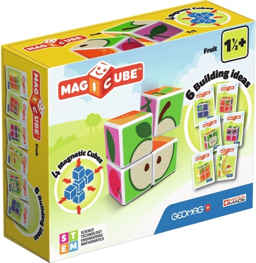 GEOMAG Magnetické kocky Magicube Ovocie