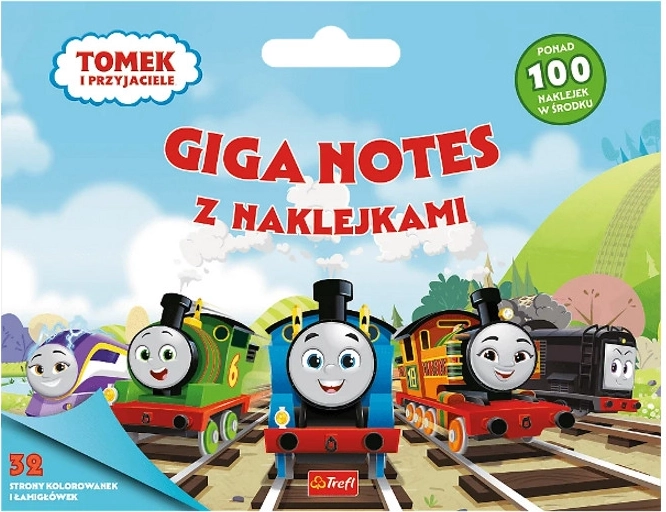 Tomáš a priatelia giga zápisník so samolepkami