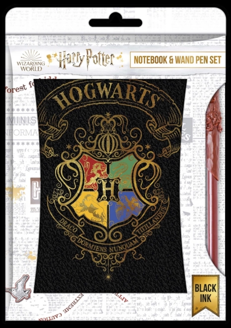 Súprava pero a blok Harry Potter: Farebný Erb