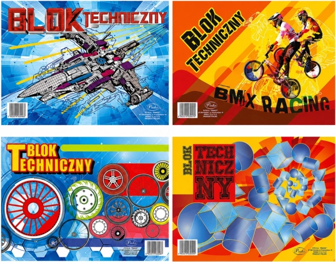 PROTOS biely technický blok A4, 10 listov, 120 g/m² - 1 kus