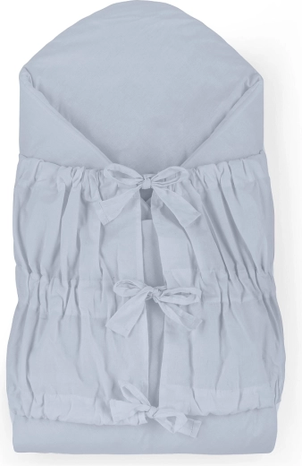 Petite&Mars šnurovacia zavinovačka nurse s kokosovou vložkou dusty blue 75 × 75 cm