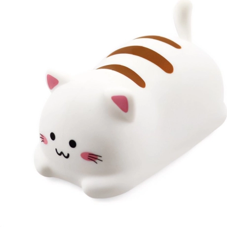 Nočná lampička POKKY Happy Kitty silikónová s diaľkovým ovládaním