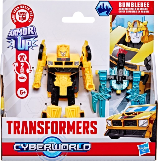 Transformers CYBERWORLD Bumblebee – akčná figúrka s brnením a premenou v 2 krokoch