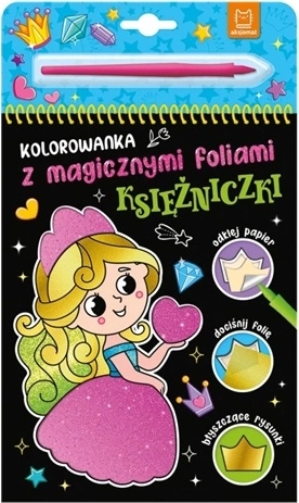 Kúzelné fóliové omaľovánky Princezné
