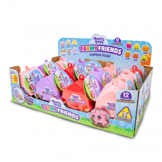 Pearly Pods kamaráti z farmy – zberateľské prekvapenie plyšáci v mini stodole