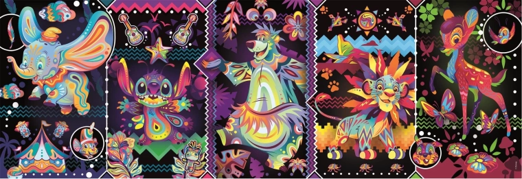Panoramatické puzzle Disney radosť 1000 dielikov