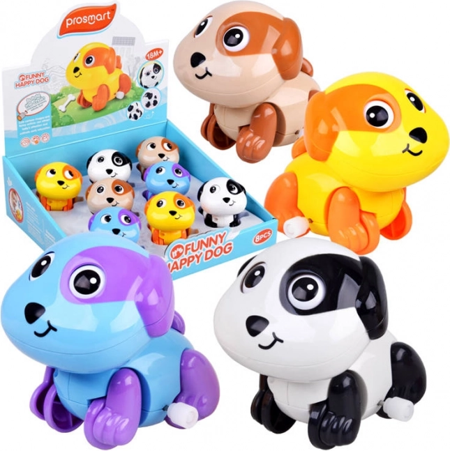 Natiahovací psík – pohyblivý chvost a oči, chodiaca hračka pre deti
