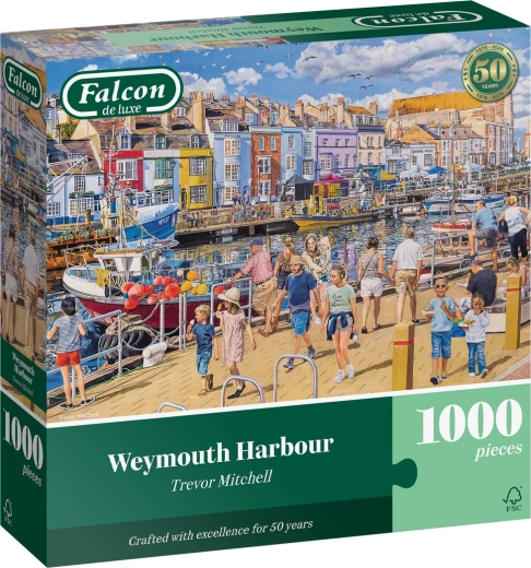 Puzzle Falcon prístav Weymouth 1000 dielikov