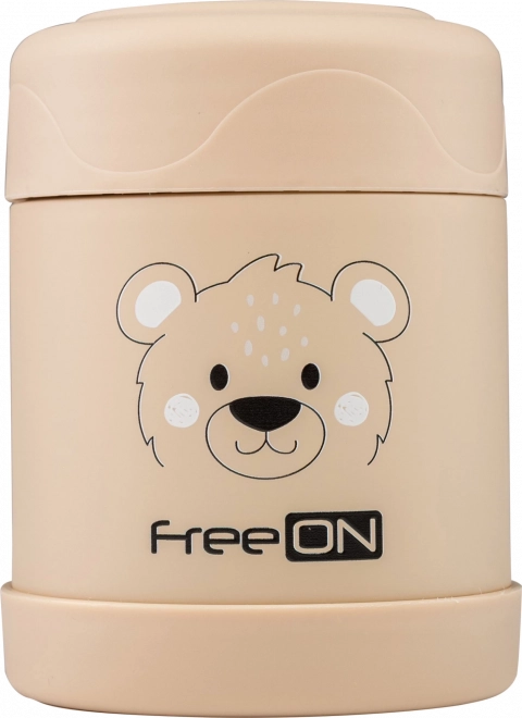 FreeON Termoska na jedlo nerezová 350 ml - béžová