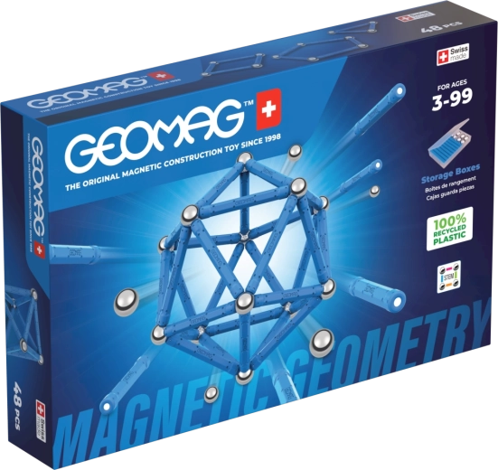 Magnetická stavebnica Geomag Geometry 48 dielikov