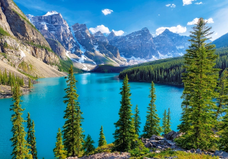 Puzzle 500 dielikov jazero Moraine Kanada