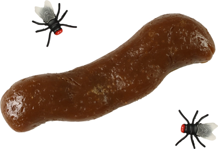 Umelé hovienko s muchami – realistická žartovná rekvizita