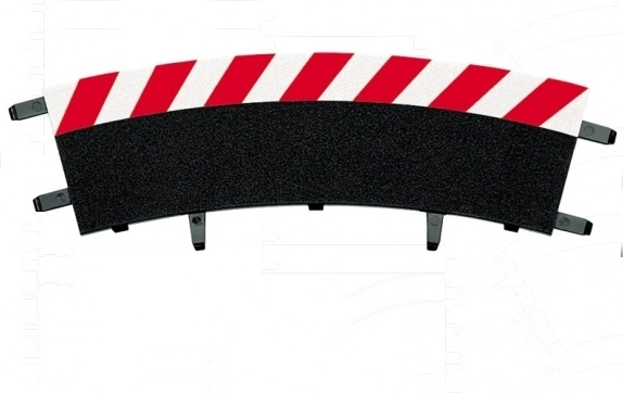 vonkajšie krajnice pre zákrutu 2/30° pre autodráhy CARRERA EVOLUTION, DIGITAL 132 a DIGITAL 124