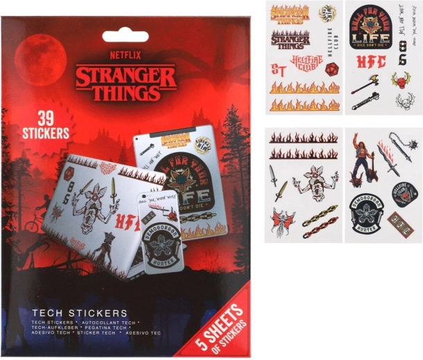 Technické samolepky Stranger Things 4 - 1 kus