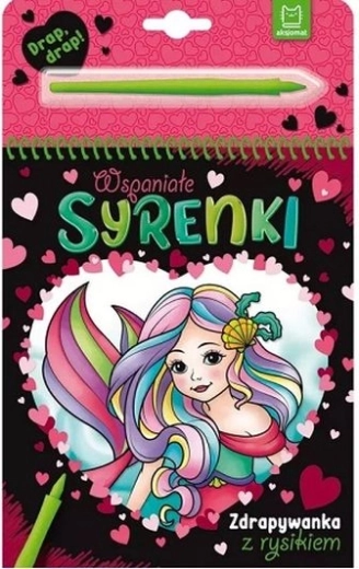 Úžasné sirénky – vyškrabovacie obrázky so škrabadlom