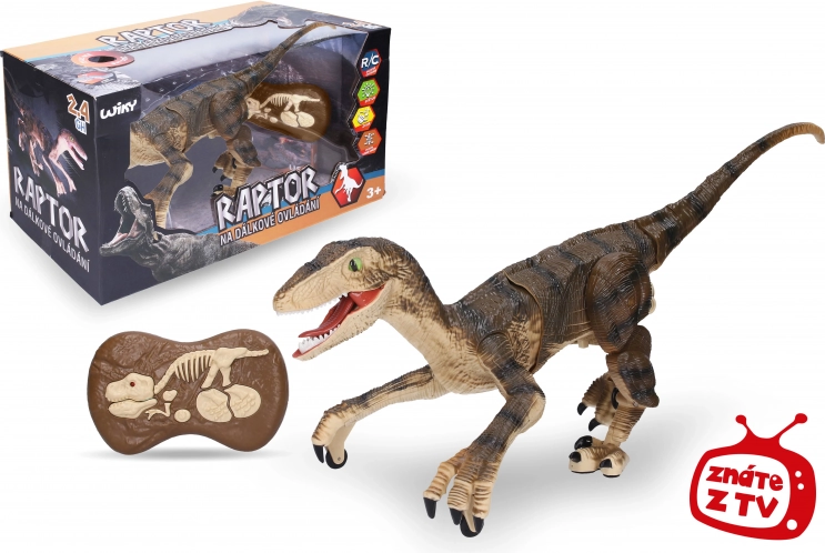 Raptor na diaľkové ovládanie hnedý 45 cm