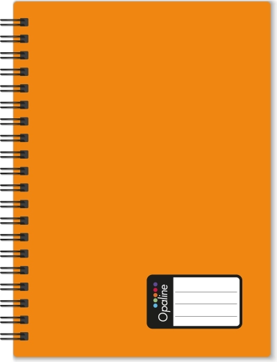 Špirálový blok A4 Opaline, oranžový, linajkovaný