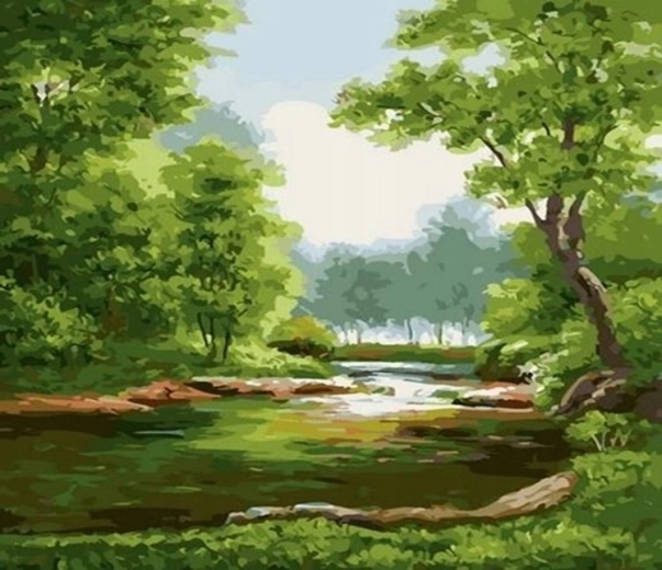 Norimpex Maľovanie podľa čísel Les 40 x 50 cm