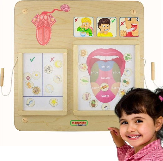 Masterkidz Montessori vzdelávacia doska Chuť