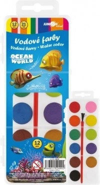 Vodové farby Ocean World so štetcom