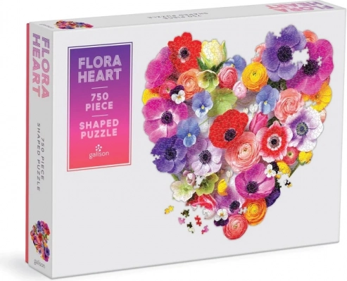 Galison puzzle Kvetinové srdce 750 dielikov
