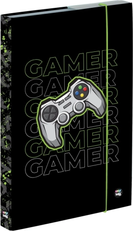 Box na zošity A4 Gamer s gumičkou