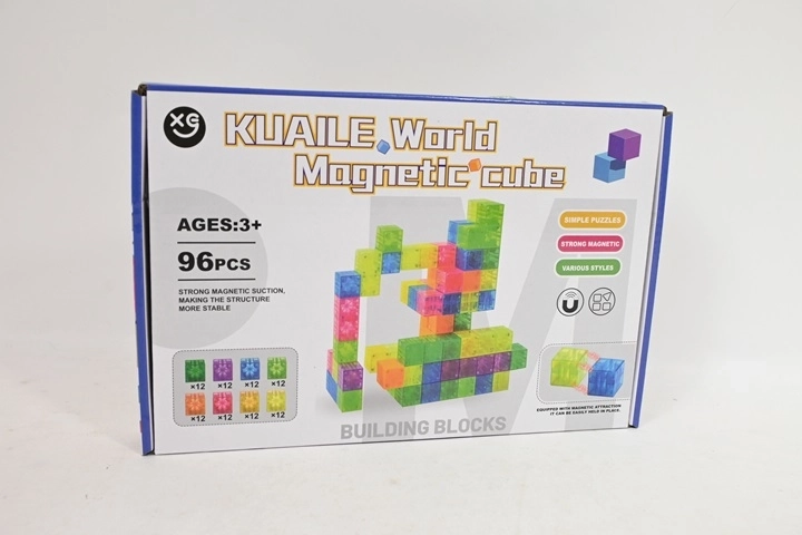 Magnetické stavebné kocky 96 ks