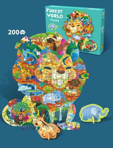 Puzzle Safari 200 dielikov pre deti