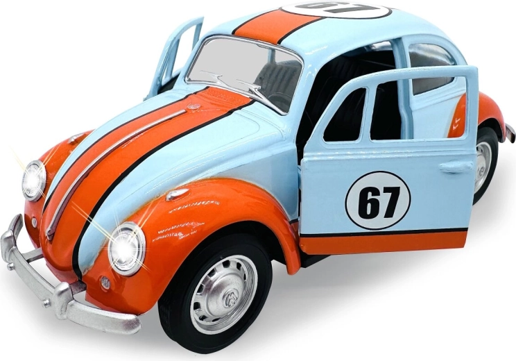 Kovový model Volkswagen Beetle 1967 v mierke 1:28 so svetlami a zvukmi