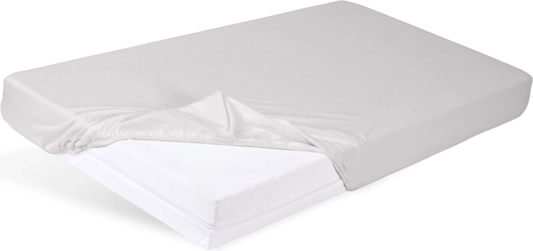 Babymatex napínacia plachta jersey do detskej postieľky 60 × 120 cm, svetlosivá