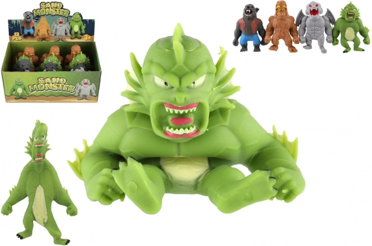 Antistresová príšerka z mäkkého silikónu plnená pieskom 15 cm