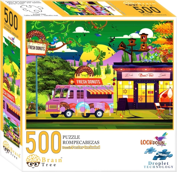 Brain Tree Puzzle Uzavretý Svet 500 dielikov