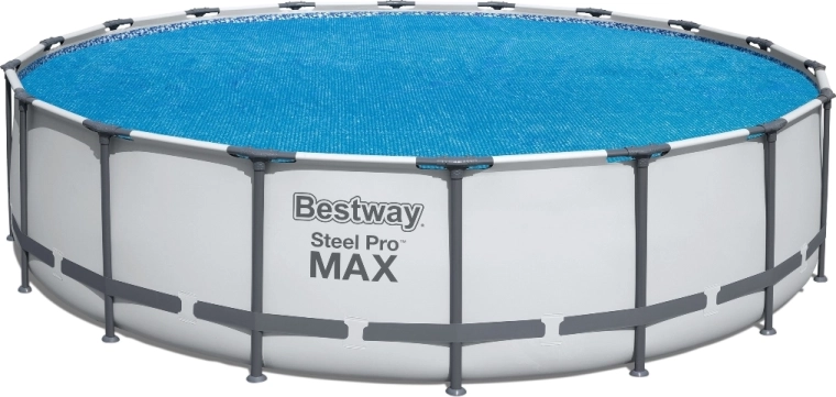 Solárna plachta na bazén 527 cm modrá okrúhla BESTWAY