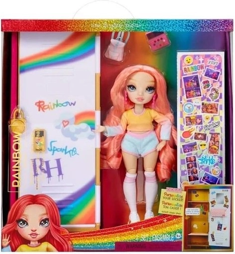 Módna bábika Rainbow High so školskou skrinkou a doplnkami