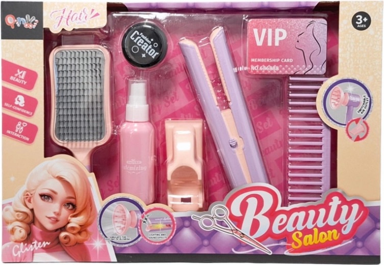 Kadernícky set pre malé stylistky so žehličkou na batérie