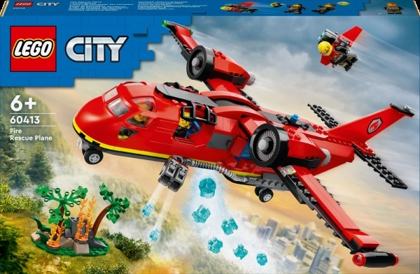 lego city záchranné hasičské lietadlo