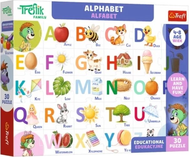 Puzzle Edu abeceda 30 dielikov